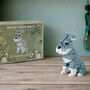 Just Paws 'Build Your Own Schnauzer Brick Kit' | In Gift Box | Craft | Hobby, thumbnail 1 of 7