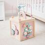 Personalised Pink Wooden Activity Cube, thumbnail 4 of 4
