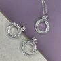 925 Sterling Silver Hope Halo Jewellery Set, thumbnail 2 of 11