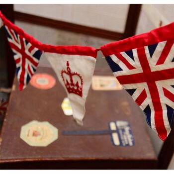 Vintage Crown And Union Jack Bunting, 4 of 6