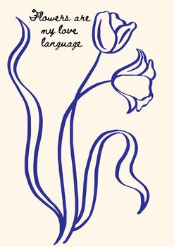 A4 Print, Flowers Are My Love Language, 5 of 5