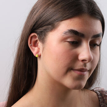 'Pearfect' Sterling Silver Pear Earrings, 6 of 6