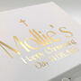 Personalised Baptism Keepsake Box With Lid And Ribbon, thumbnail 3 of 5