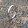 Personalised Scratched Detail Sterling Silver Ring, thumbnail 8 of 11
