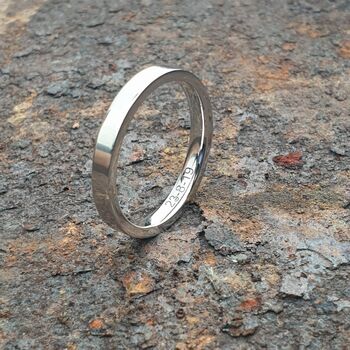 Personalised Scratched Detail Sterling Silver Ring, 8 of 11