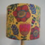 Large Bright Flowers Yellow Lampshade, thumbnail 2 of 4
