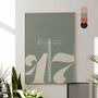 Personalised Retro House Number Housewarming Gift, thumbnail 1 of 7