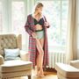 Women's 'Gaia' Tartan Brushed Cotton Robe, thumbnail 5 of 5