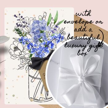 The Best People Are Born In July Larkspur July Birth Flower Birthday Card, 5 of 12