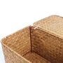 Set Of Three Basket With Lid Seagrass Storage Baskets, thumbnail 6 of 7