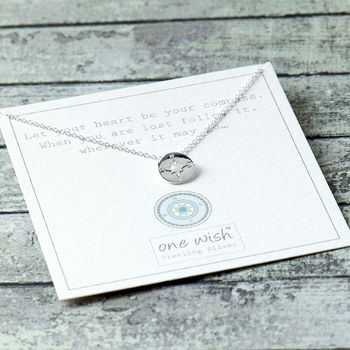 Compass Sterling Silver Necklace, 4 of 12
