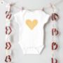 Personalised 1st Valentines Babygrow, thumbnail 4 of 5