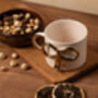 Gold Bow Tie Ribbon Mug With 24ct Gold Handle, thumbnail 3 of 5