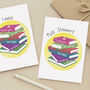 'Stack Of Books' Teacher Or Teaching Assistant Card, thumbnail 1 of 2