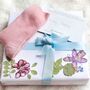 Women's Personalised Initial Wool Bed Sock Gift Set, thumbnail 5 of 6