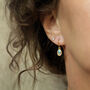 Moonstone Earrings In Gold, June Birthstone Gift, thumbnail 6 of 9