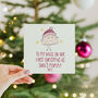 To My/Our Niece On Her First Christmas As A Mummy Character Card, thumbnail 1 of 4