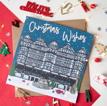 Christmas Card Pack, Cityscape Buildings, 8 of 8