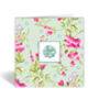 Eid Mubarak Card With Cherry Blossoms In Mint Green, thumbnail 1 of 3