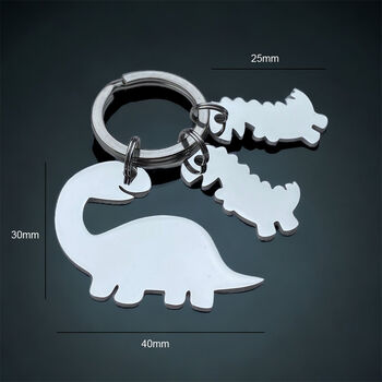 Personalised Animal, Custom Dinosaur Keyring, 2 of 7