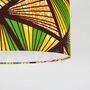 Yellow And Green Geometric Triangles African Lampshade, thumbnail 4 of 9