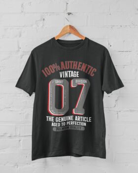 'Authentic Vintage 2007' 18th Birthday Gift T Shirt, 3 of 8