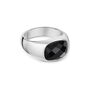 Black Onyx Oval Signet Ring 925 Solid Silver, thumbnail 1 of 4