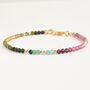 Skinny Watermelon Tourmaline Bracelet, thumbnail 7 of 8