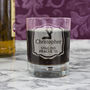 Personalised Stag Tumbler Bubble Glass, thumbnail 3 of 3