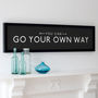 'Go Your Own Way' Positive Quote Bus Blind Print, thumbnail 2 of 5