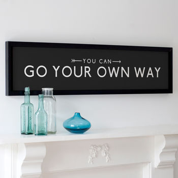 'Go Your Own Way' Positive Quote Bus Blind Print, 2 of 5
