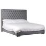 Grey Buttoned Upholstered 6ft Super King Size Bed, thumbnail 1 of 1