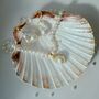 Gold Flecked Baroque Pearl Pendant Necklace, thumbnail 3 of 7