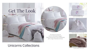 Unicorn Embroidered Bed Linen Collection, 2 of 3
