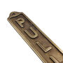 Custom Pull Brass Plaque With Vintage Finish, thumbnail 3 of 12