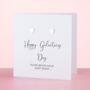 Happy Galentines Day Heart Earrings With Card, thumbnail 1 of 5