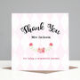 Personalised Floral Teacher Thank You Card, thumbnail 2 of 2