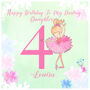 Personalised Birthday Card For Daughter, God Daughter, thumbnail 3 of 4