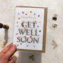 Wildflower Letters Get Well Soon Card, thumbnail 2 of 3