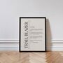 Personalised Definition Style Print, thumbnail 1 of 6