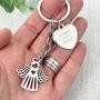 Angel Charm Always In My Heart Memorial Keyring, thumbnail 2 of 6