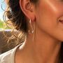 Sterling Silver Spiral Drop Earrings, thumbnail 1 of 6