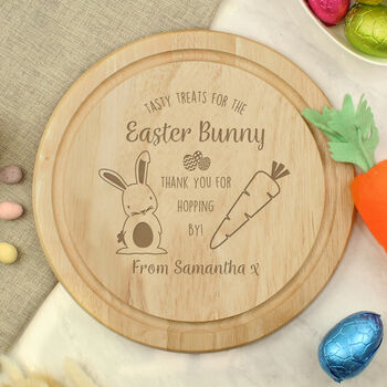 Easter Gift For Children Personalised Easter Bunny Treat Board, 4 of 7