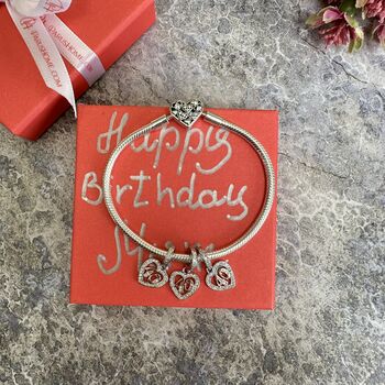 40th Birthday Charm Personalised Silver Gift For Her, 5 of 8