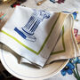 Set Of Six 'Adonis' Linen Napkins, thumbnail 3 of 12