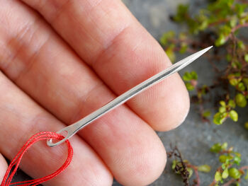 Handmade Sewing Needle In Solid Sterling Silver, 3 of 4