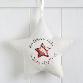 Personalised Initial Hanging Star Gift For Boy Or Girl, 9 of 12