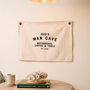 Personalised Man Cave Linen Banner, thumbnail 1 of 3