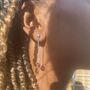 Jada Pink Cubic Zirconia Gemstone Drop Earrings, thumbnail 1 of 3