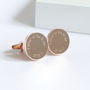 Rose Gold Plated Father Of The Bride Cufflinks, thumbnail 3 of 3